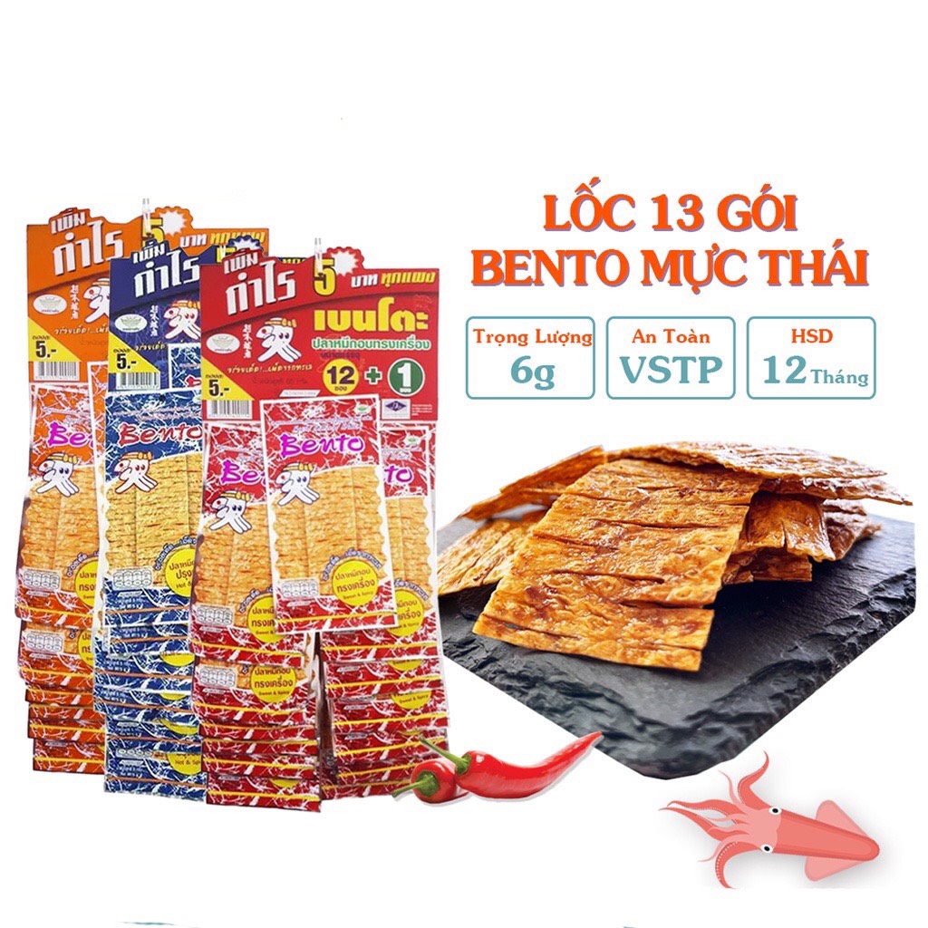 Mực bento dây các vị thái lan 43.5k