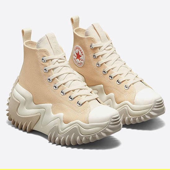 Giày Conv.erse Run Star Mo.tion Be.ige High Top