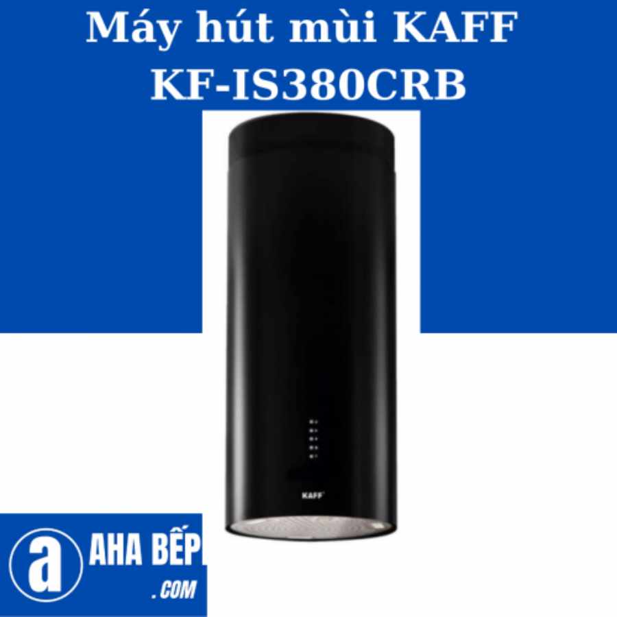 Máy hút mùi đảo KAFF KF-IS380CRB - Đen, 760x380mm, 1000m³/h