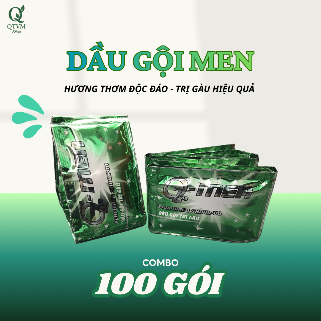 Combo 100 Gói Dầu Gội O2 MEN hương thơm độc đáo - Trị gàu hiệu quả