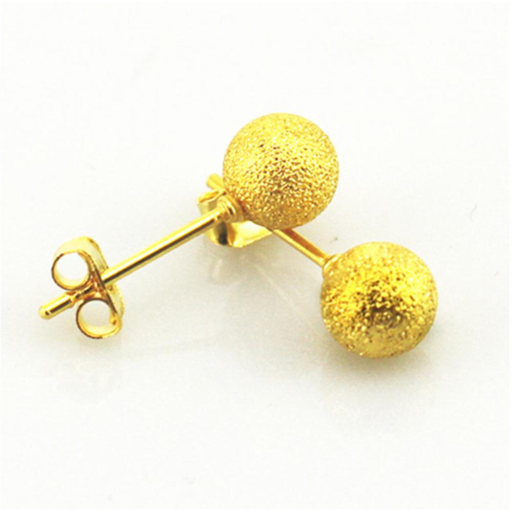 Bông Tai Nữ Mạ Vàng 24k - Hình Qủa Cầu Tròn - Sang Trọng