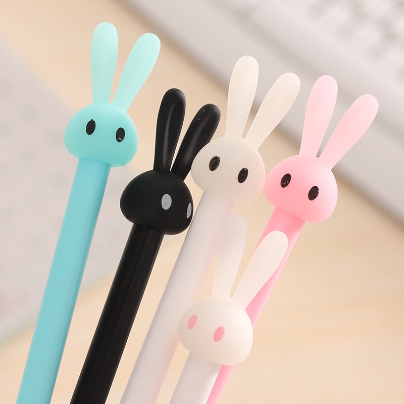 Bút gel nước mực đen hình thỏ cute dễ thương cho học sinh