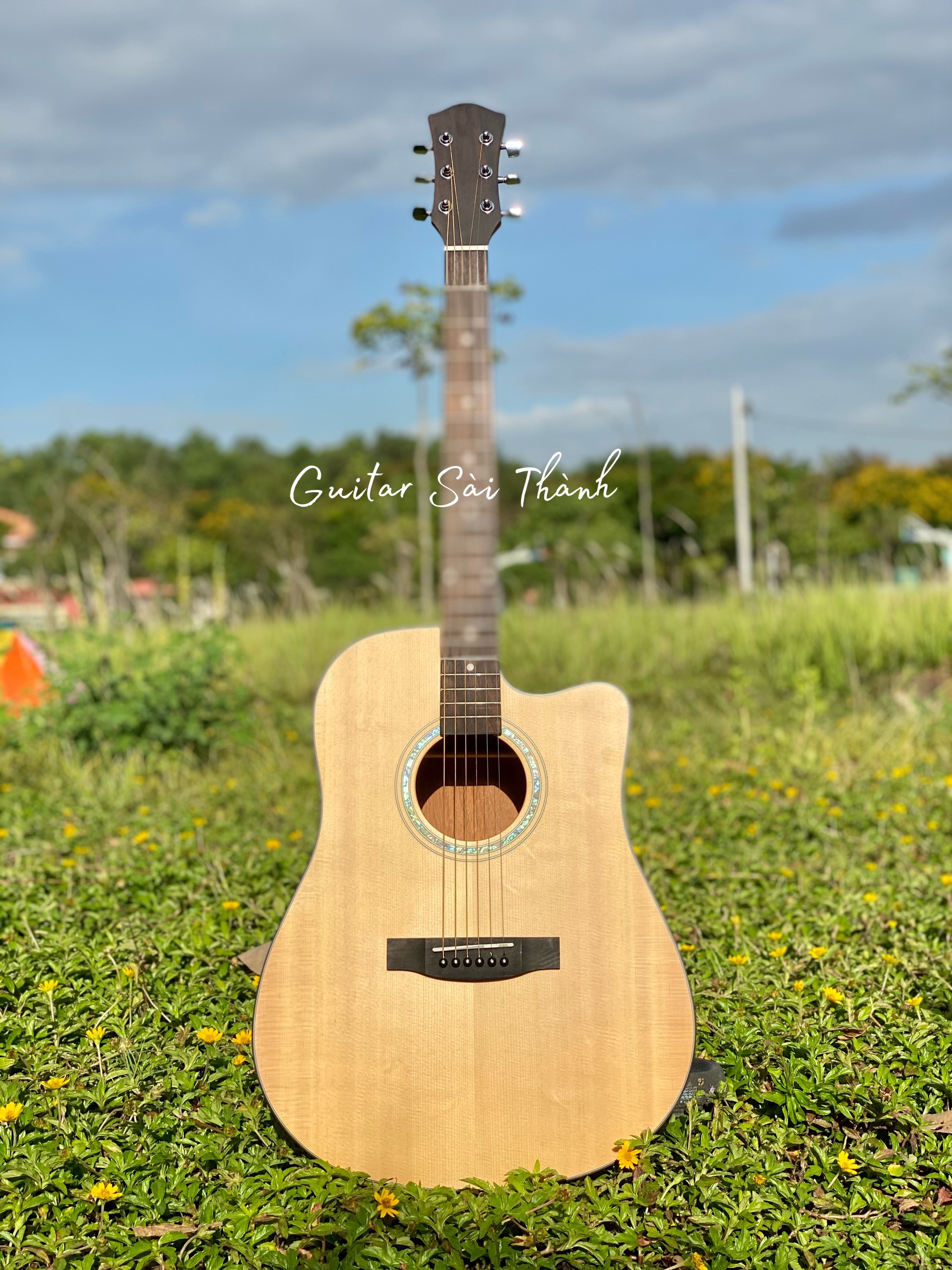 Miễn Phí Ship Đàn Guitar Acoustic Gỗ Mahogany TQ-A2