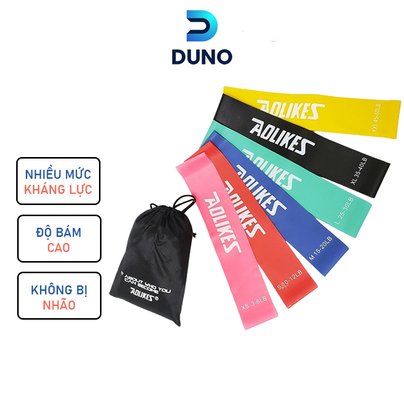 Dây mini Band Lẻ Dây cao su kháng lực Aolikes tập chân mông Phụ Kiện Tập Gym AL 3601