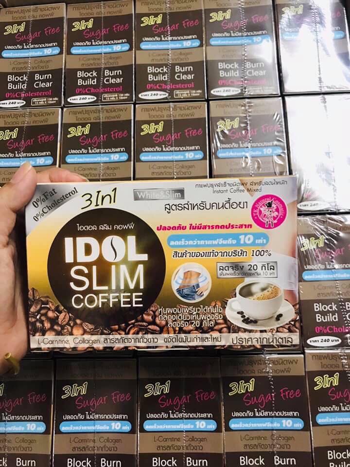 [HCM]( MẪU MỚI ) Cafe Giảm Cân Idol Slim Coffee - Hộp15g x 10 gói
