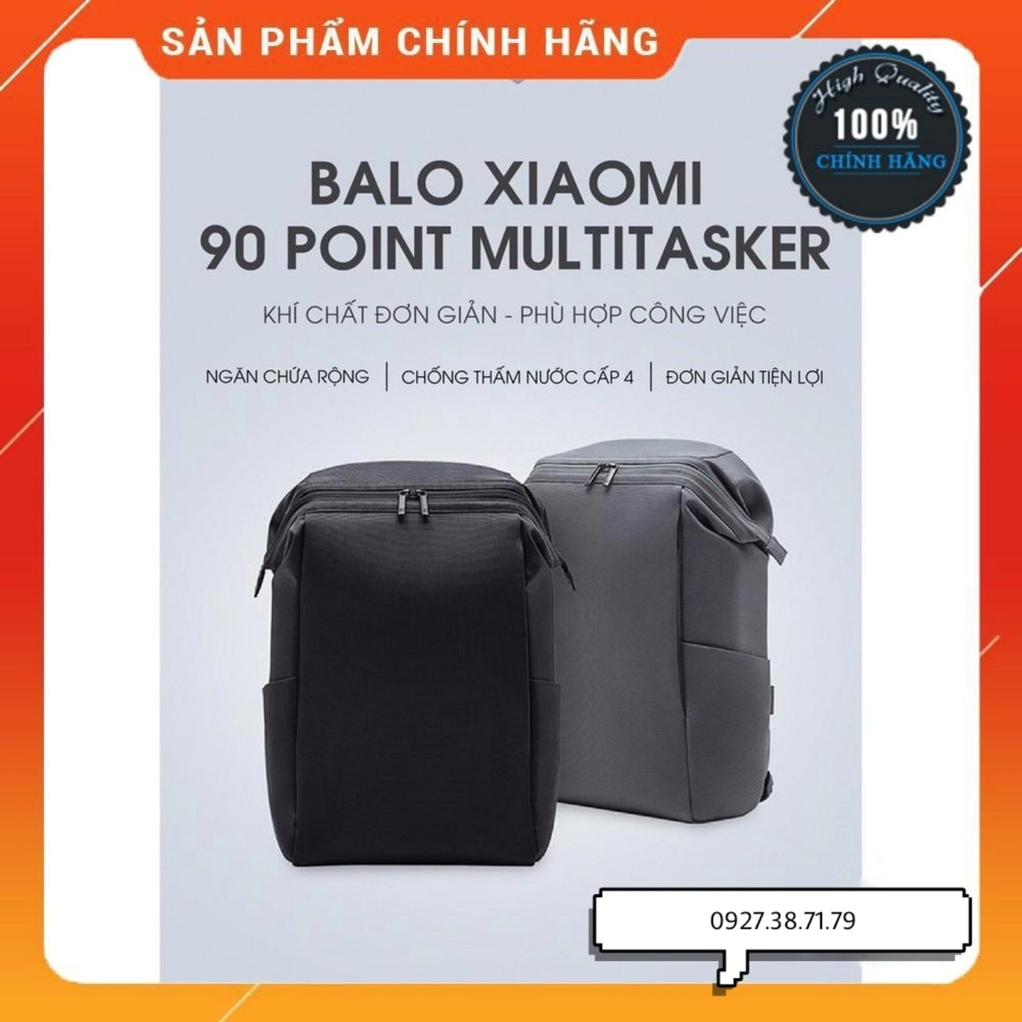 CÓ SẴN) Balo Xiaomi Laptop 90 Point Backpack Multitasker Đựng