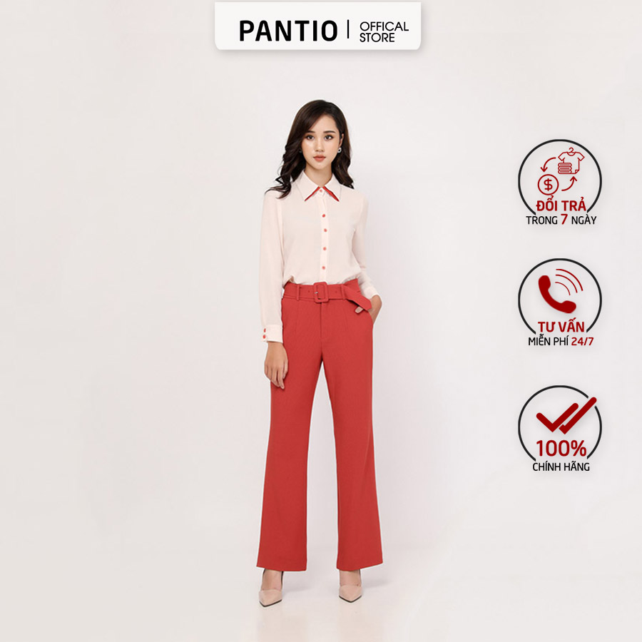 Quần dài chất mềm dáng suông bqd92140 - pantio