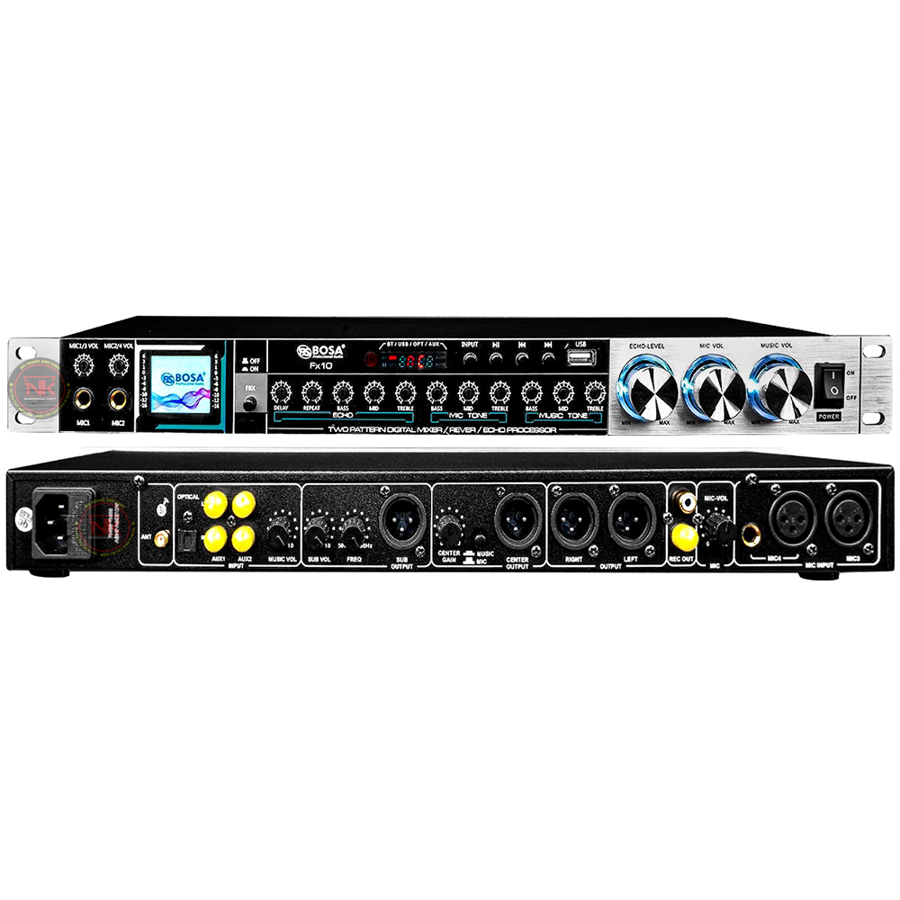 Vang cơ karaoke bosa FX10 bảo hành 24 tháng tặng dây canon miễn phí vận chuyển