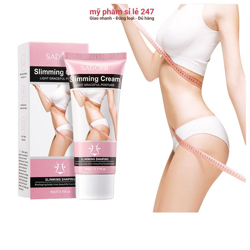 Kem tan mỡ toàn thân Sadoer slimming body cream 60g kem tan mỡ bụng siêu tốc không nóng Sa306