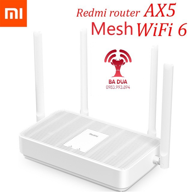 Bộ Phát Wifi Mesh Wifi 6 Xiaomi Redmi AX5 AX1800