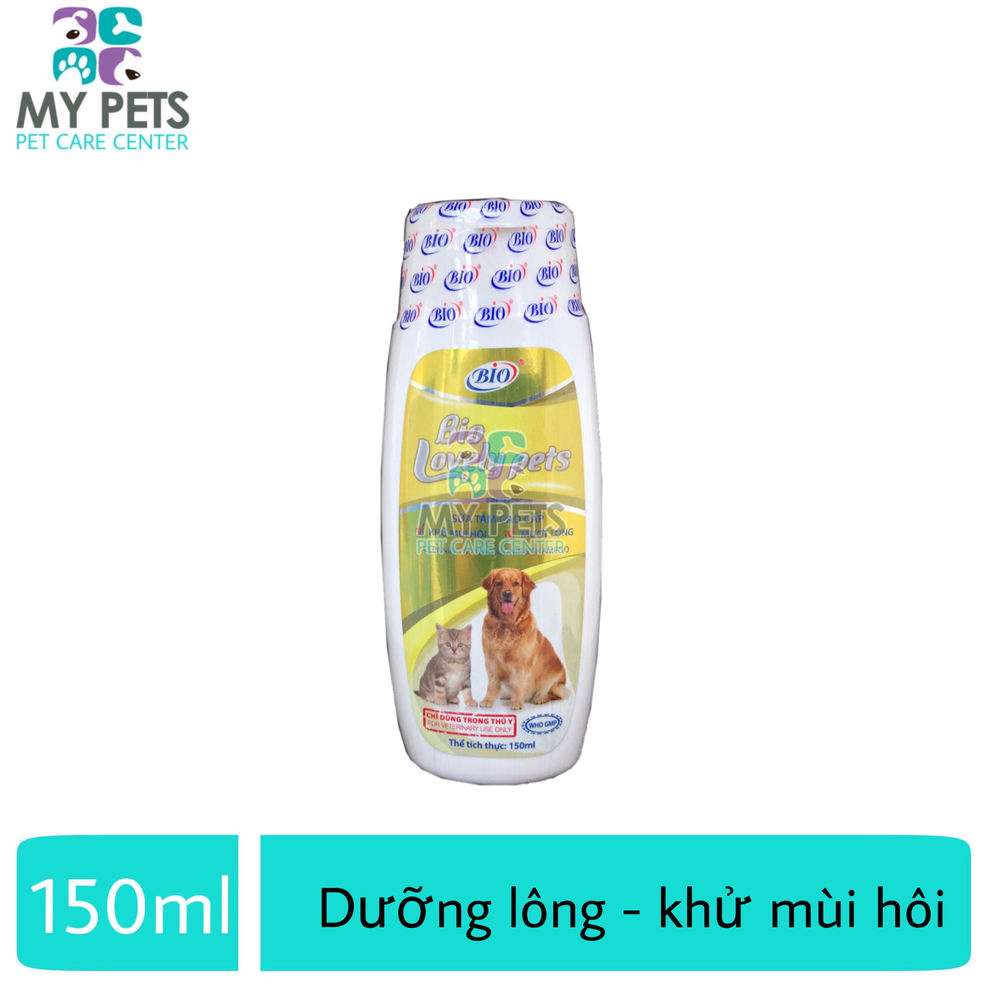 Sữa tắm dưỡng lông khử mùi hôi cho chó mèo - Bio Lovely pet 150ml