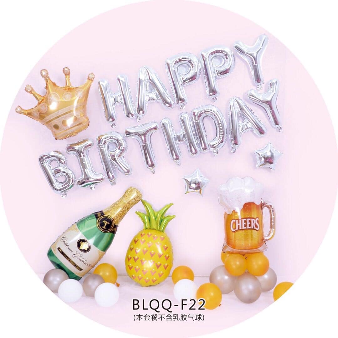 Bộ Bóng Trang Trí Sinh Nhật