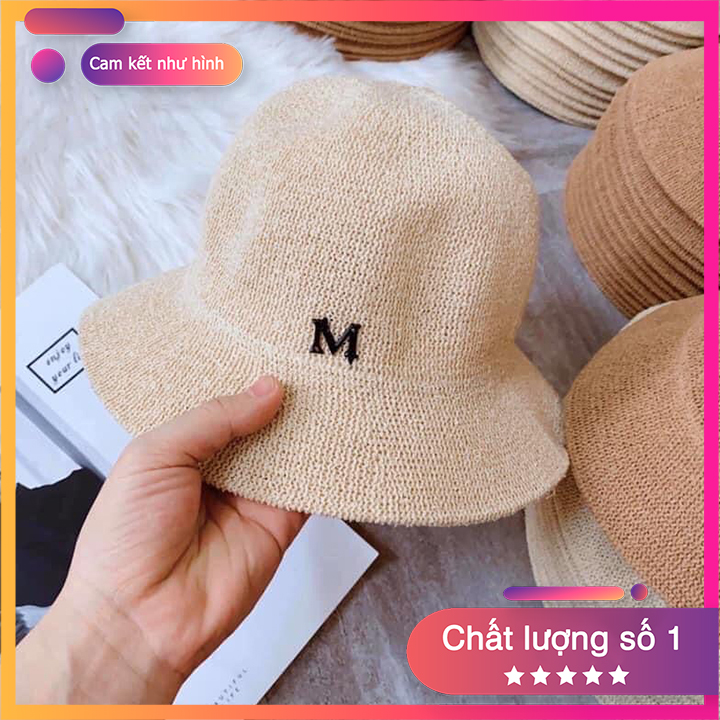 Mũ Cói Rộng Vành - Mũ Thời Trang Dạo Phố Mùa Hè, Chất Liệu Cói Thoáng Mát, Kiểu Dáng Thời Trang