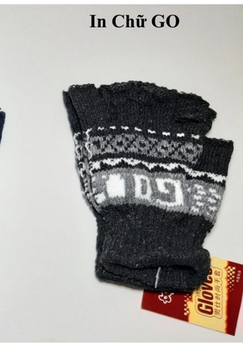 GĂNG TAY LEN NAM NỮ Giữ ẩm Chống nắng Cụt ngón Gloves - 5