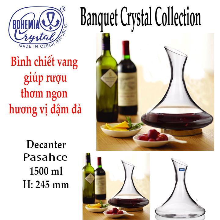 Bình chiết vang pha lê 1500 ml Châu âu