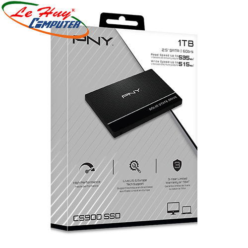 Ổ cứng ssd pny cs900 1tb 2.5inch sata iii