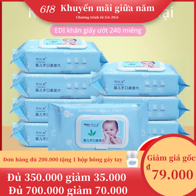 Khăn ướt combo 3 gói