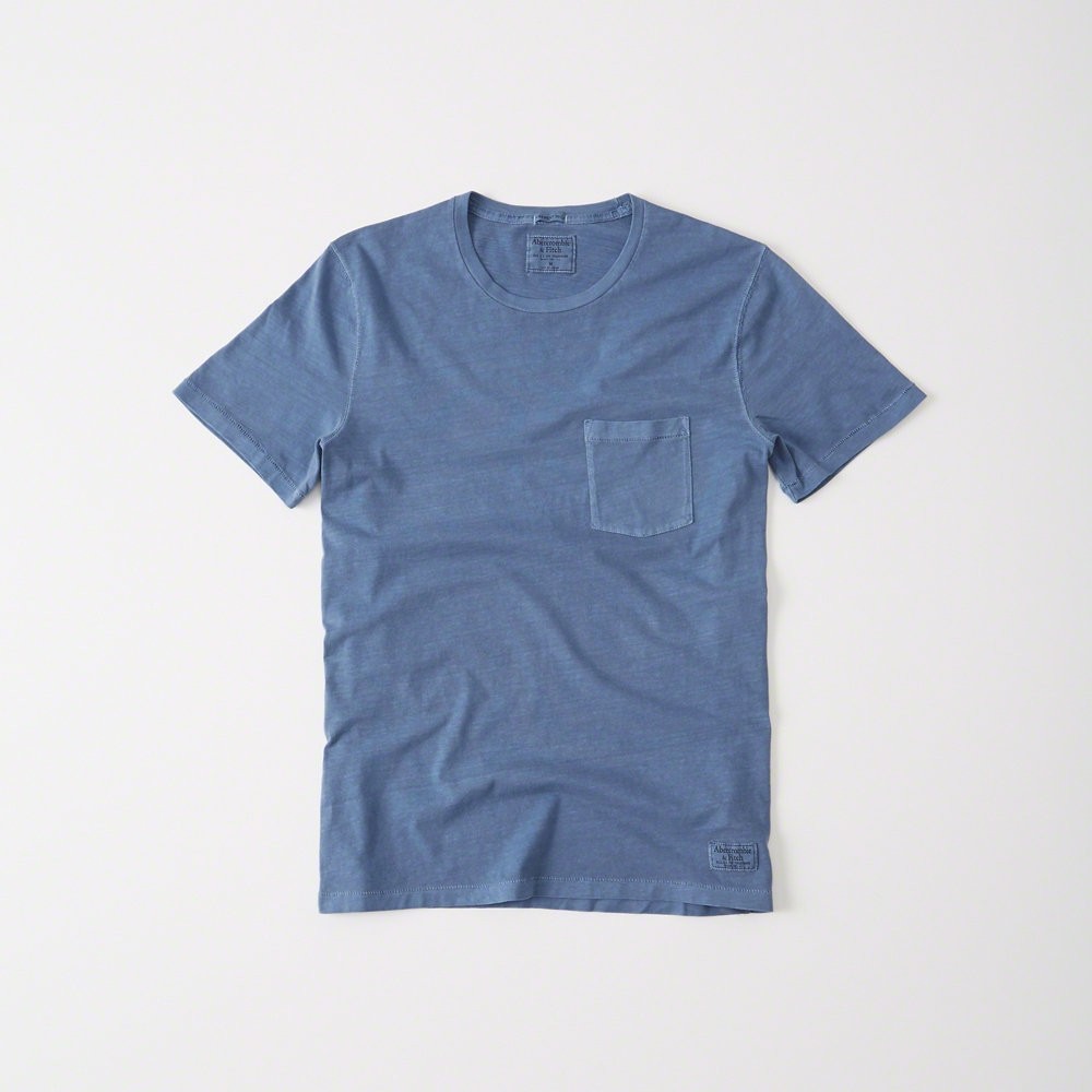 Áo thun nam abercrombie & fitch abr-tc215 garment dye crew tee