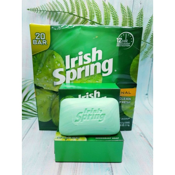 Xà phòng cục Irish Spring deodorant soap original mỹ 113gr