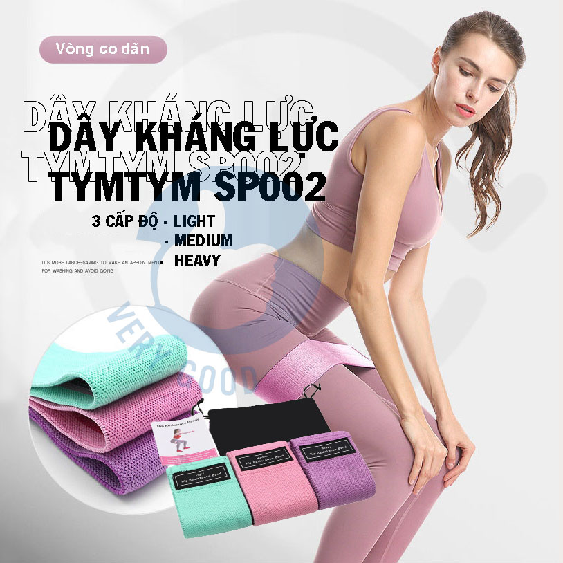 Dây kháng lực tập mông chân đùi Tymtym bản rộng SP002