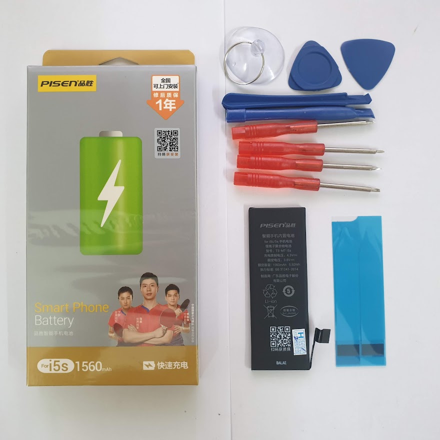 Pin Pisen dung lượng chuẩn cho IPhone 5s chính hãng 1560 mAh bảo hành 12 tháng