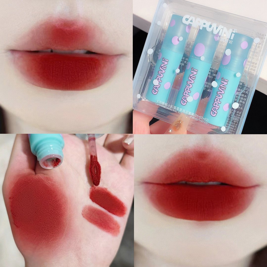 Son môi nữ mờ bùn nhung lì siêu mịn mềm môi CAPPUVINI chính hãng