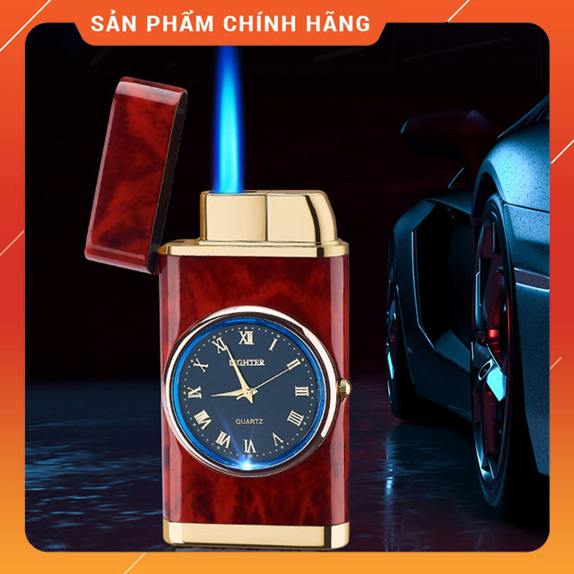 Hộp Quẹt Bật Lửa Gas HF602 Khò 1 Tia Kiêm Đồng Hồ La Mã - Nhiều Màu - Thương hiệu OEM Giá 159,000 Đồng*Miễn phí vận chuyển