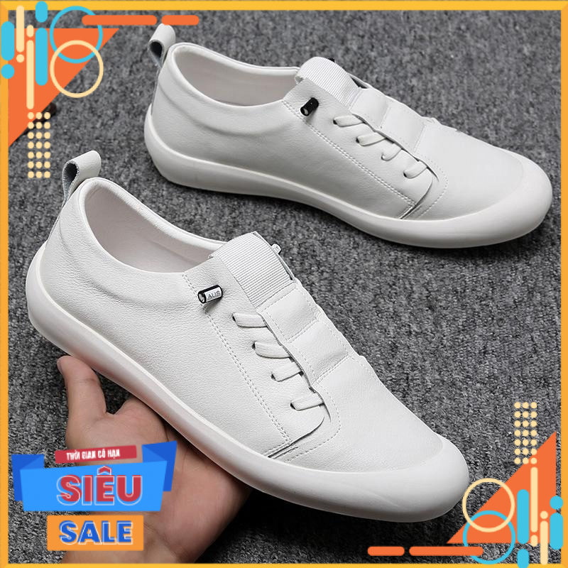 Giày nam GN401 - Giày lười nam cao cấp da bò phong cách độc đáo