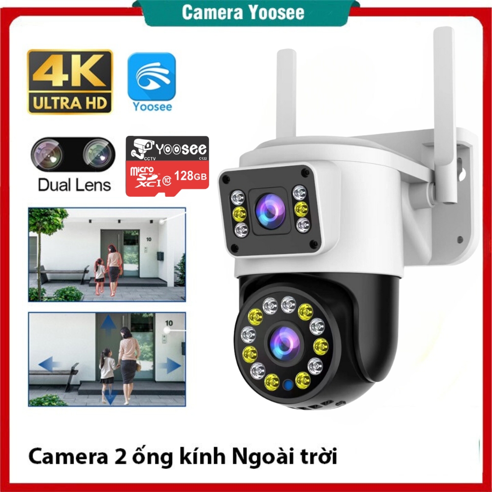 Camera IP Yoosee Q18 5.0MP - Xoay 360 Độ, Ban Đêm Có Màu, Hỗ Trợ Thẻ Nhớ 128GB