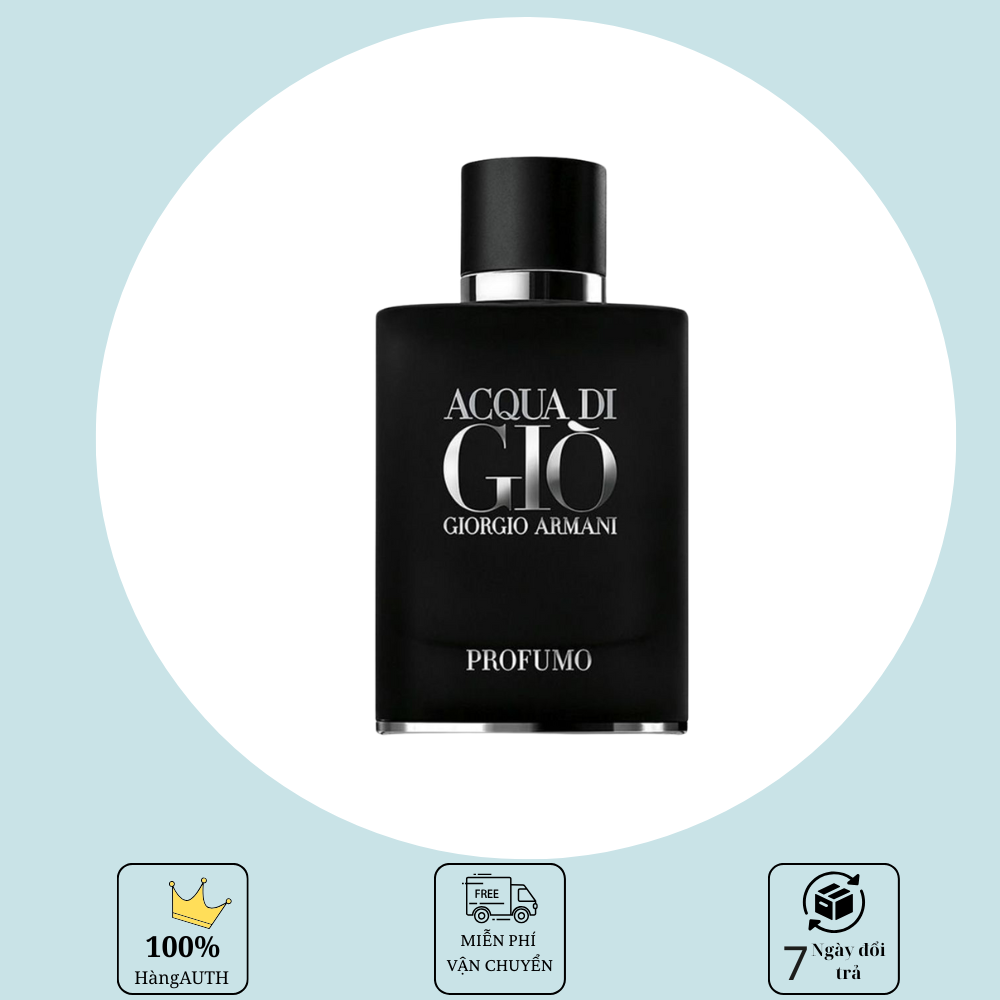  HÀNG XÁCH TAY - Nước Hoa Nam AQUA  DI GIO100ML GIO ĐEN  -Nước Hoa Nam Cao Cấp Thơm Lâu 24h  FREESHIP 
