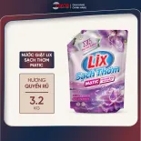 Nước giặt quần áo siêu thơm Lix sạch thơm hương quyến rũ giặt sạch nhanh vết bẩn