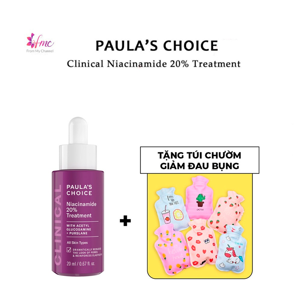 [MUA 1 TẶNG 1] Serum Paula’s Choice - Niacinamide 20% Treatment 20ml + Tặng 1 túi chườm giảm đau bụng