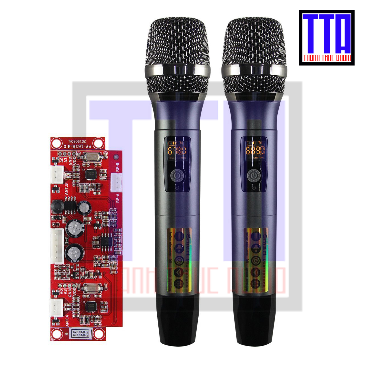 Micro loa kéo wireless Q32T UHF bo UGX - loại 1 đầu nhôm