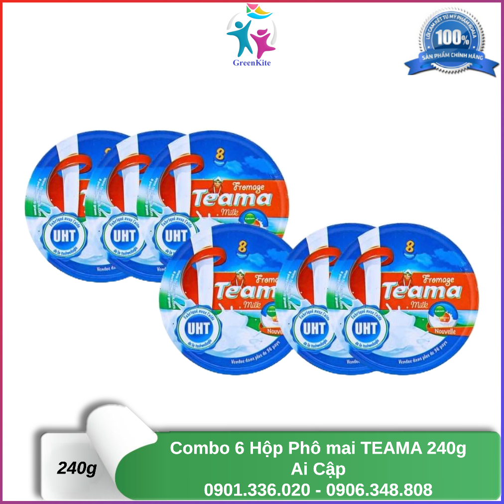 Phô mai teama 16 miếng x 240g - phô mai miếng ai cập