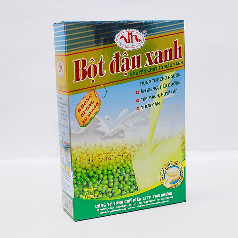 Bột Đậu Xanh Không Đường Vạn Hương 420g - Hương Vị Hà Thành