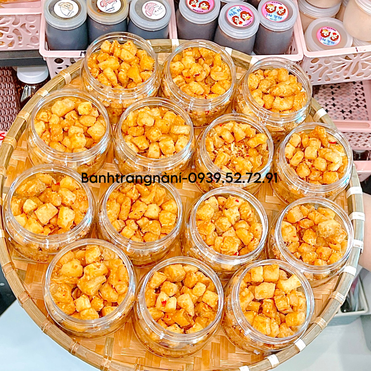Tốp Mỡ Không Da Mắm Hành Tỏi Ăn Kèm Bánh Tráng , Bánh Tráng Nà Ní