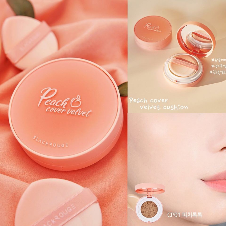 Phấn nước trái đào Black Rouge Peach Cover Velvet Cushion - 4697 cam kết hàng đúng mô tả chất lượng đảm bảo an toàn đến sức khỏe người sử dụng