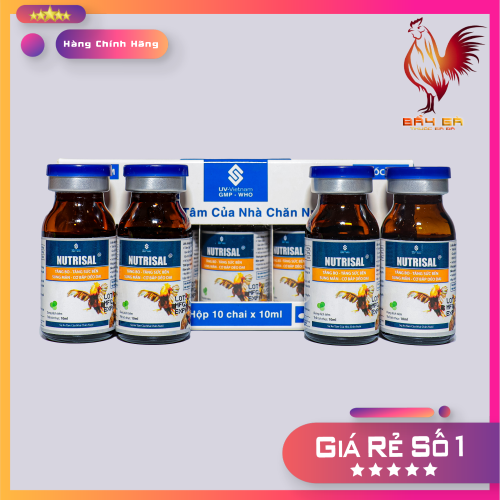 Nutrisal tăng bo tăng sức bền sung mãn cơ bắp dẻo dai - 4 lọ x 10ml