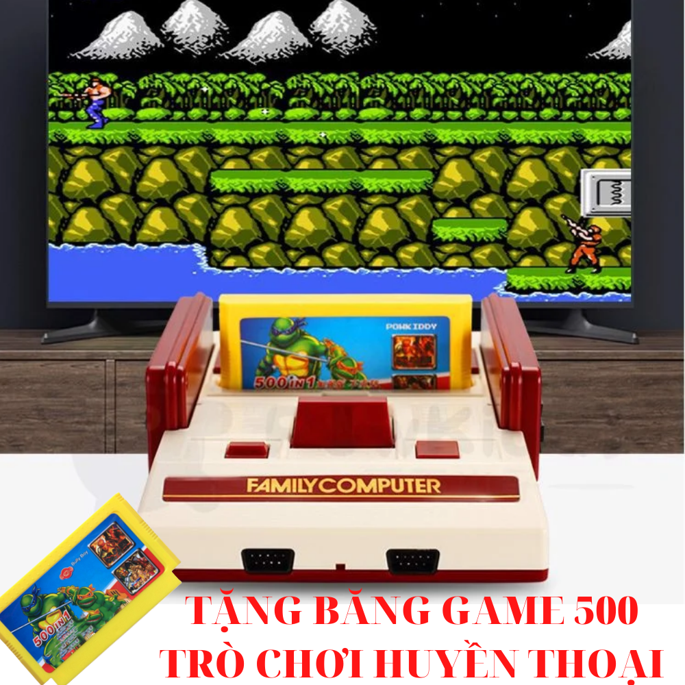 Máy Chơi Gane PS2 - Máy Chơi Gamer 4 Nút Huyền Thoại Hỗ Trợ HDMI 4K Family Computer + Tặng Kèm Băng Game 500 Trò Chơi Thần Thánh