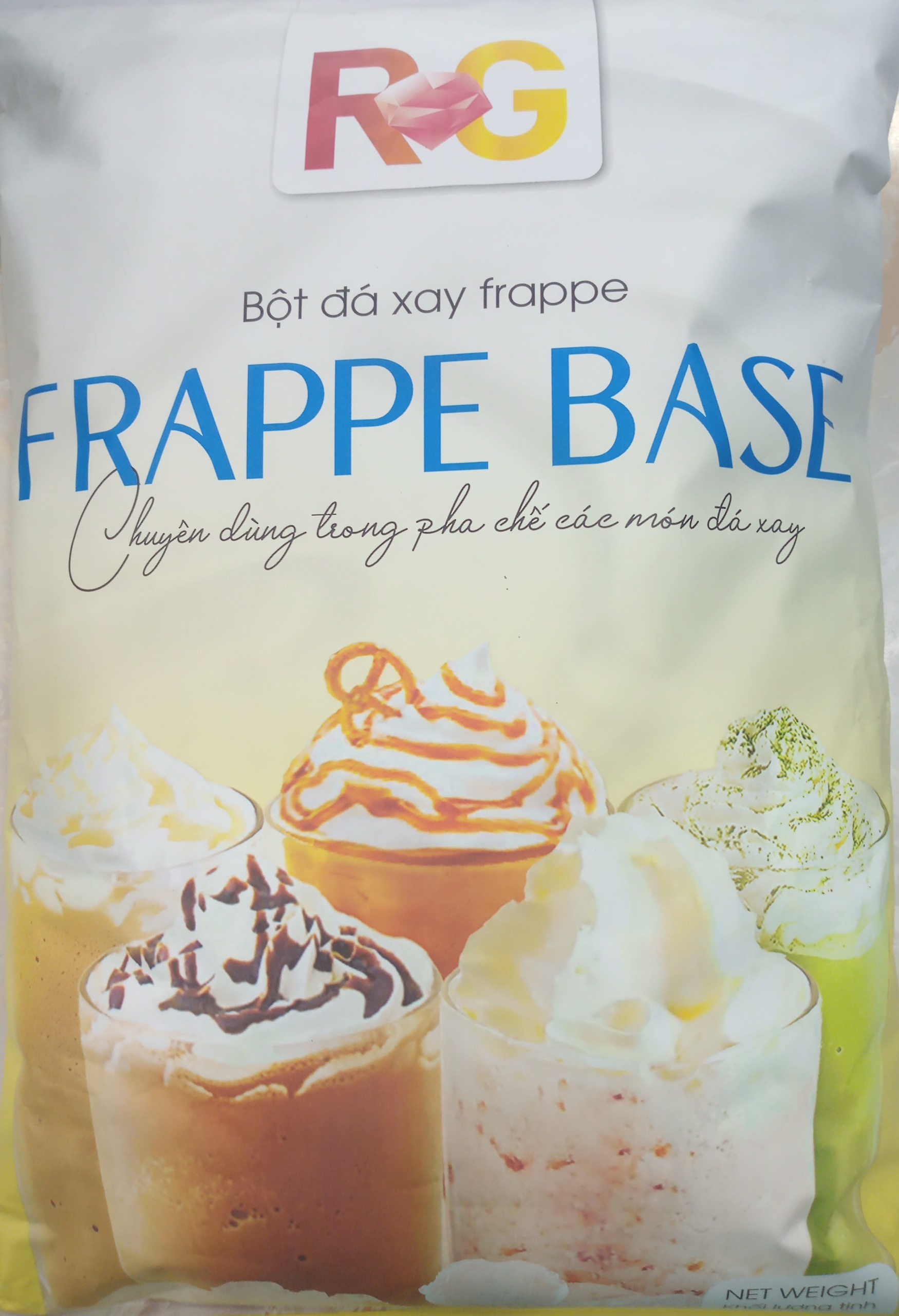 Bột đá xay frappe r&g chống phân tầng tách nước cho món đá xay