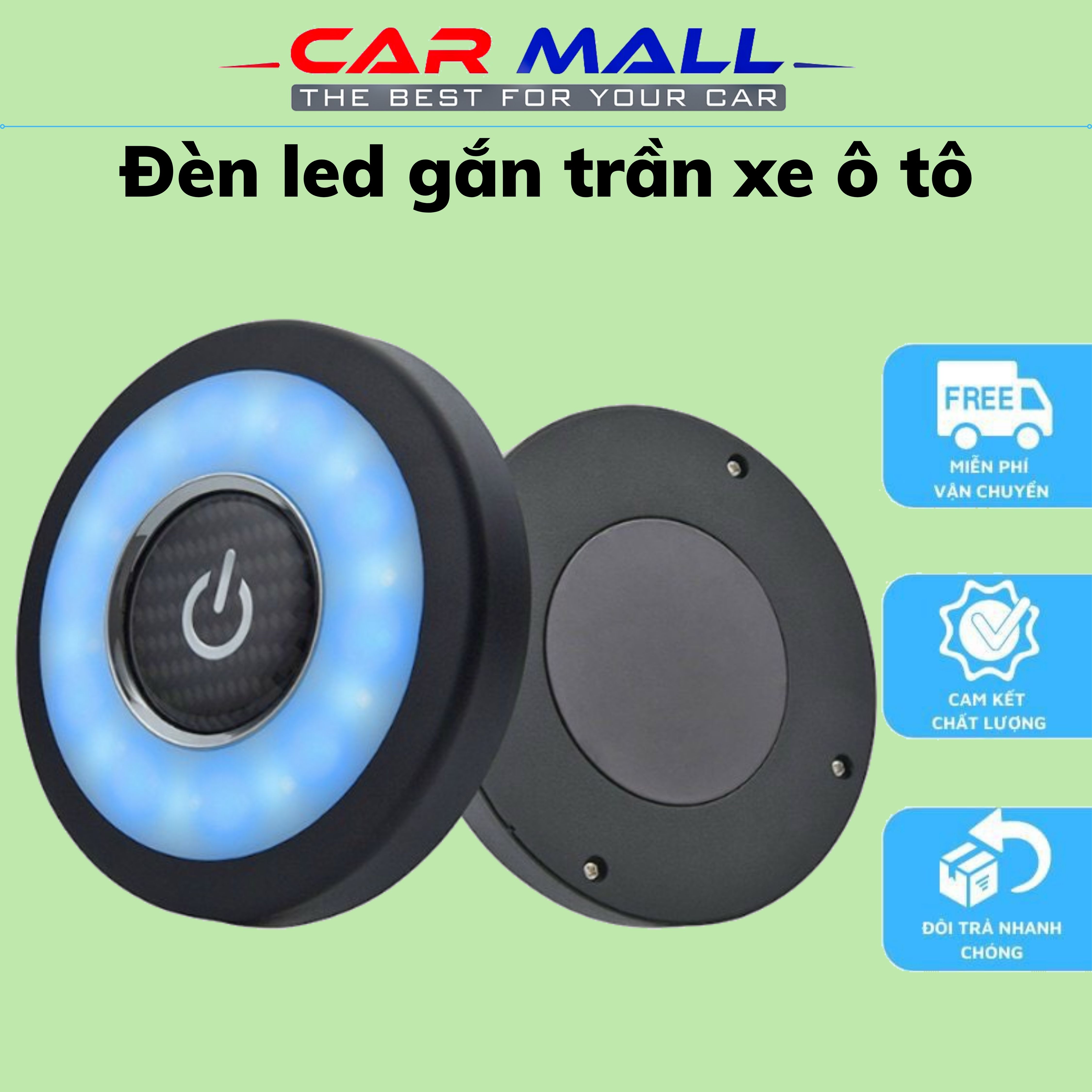 Đèn led gắn trần ô tô 10 bóng led - Đèn led gắn trần, tường phòng bếp, khách