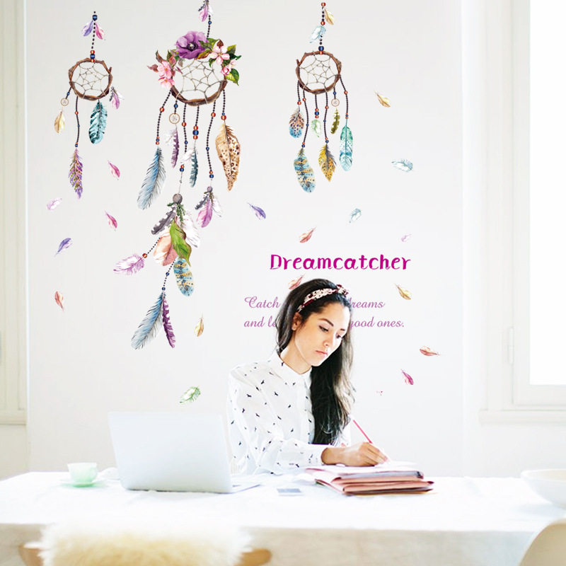 Decal tranh dán tường Dreamcatcher - Vòng bắt giấc mơ DKN078