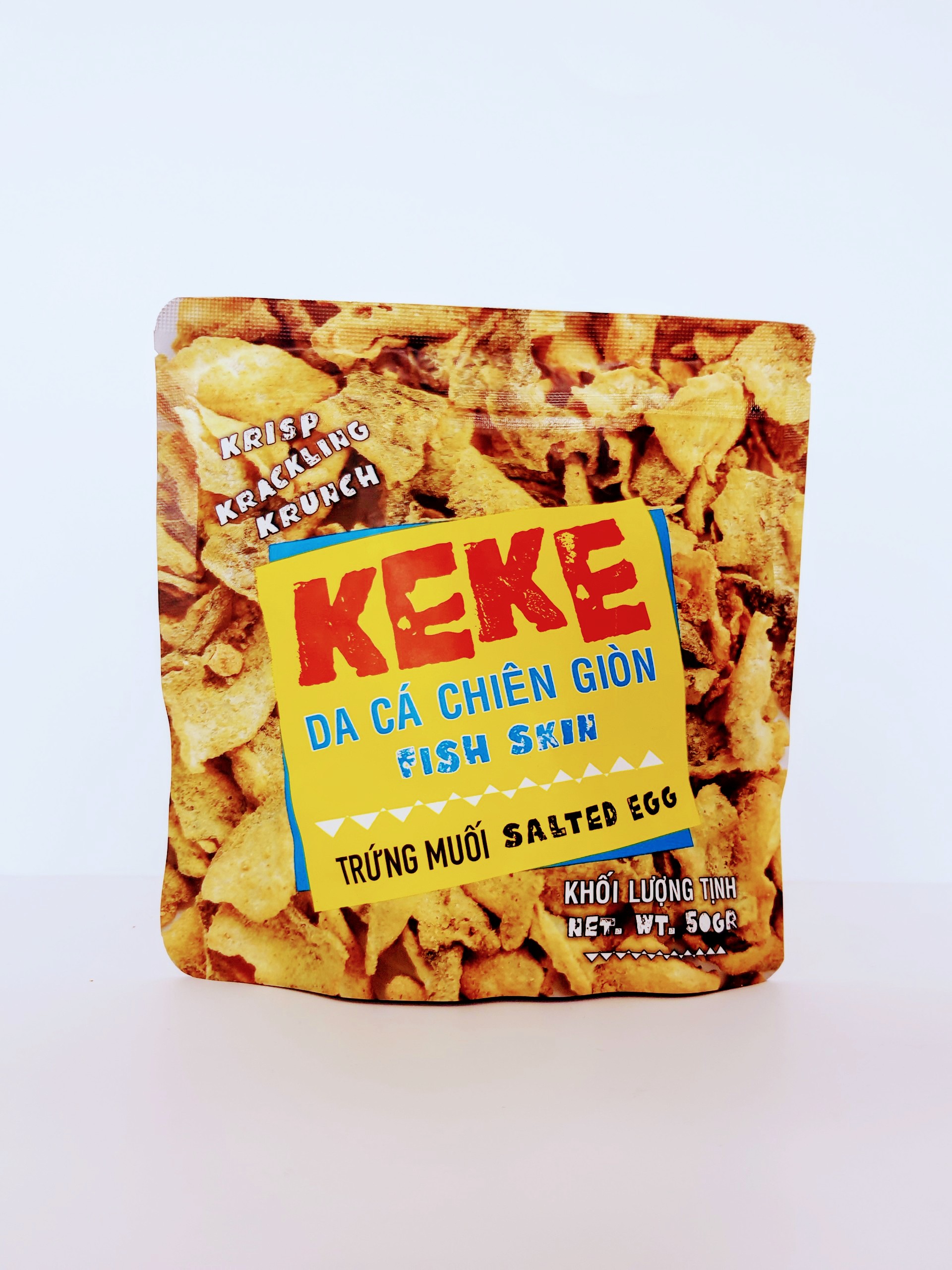 Da Cá Chiên Giòn Trứng Muối KeKe 50 gram