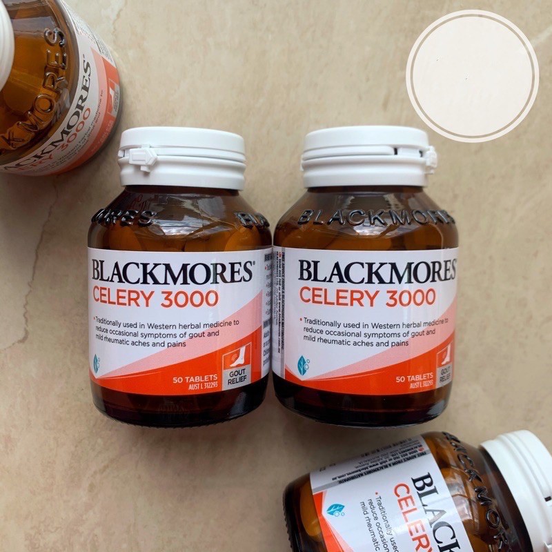 Viên uống hỗ trợ điều trị gout blackmores celery 3000 hộp 50 viên