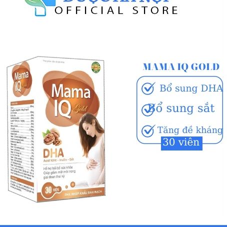 Mama IQ Gold Tablet-supplement DHA, iron, vitamins-health supplement, boost antibody, relieve fatigue in pregnancy-health for babies