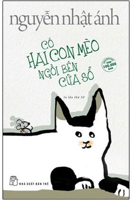Fahasa - có hai con mèo ngồi bên cửa sổ