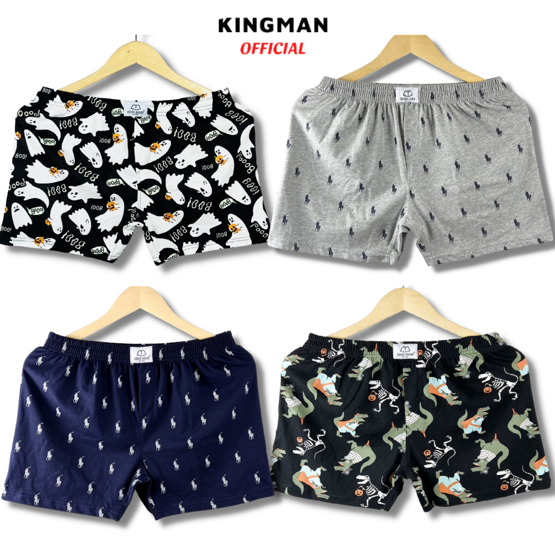 Quần ngủ, Quần đùi SEVEN BOXER h33 mặc nhà 100% cotton cao cấp thoáng mát bao êm