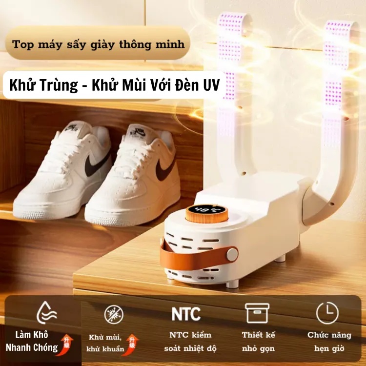[BẢO HÀNH 12 THÁNG] Máy Sấy Giày - Máy Khử Mùi Giày SHOE DRYER, Sấy Giày Siêu Tốc có tia UV diệt khuẩn phù hợp cho mùa mưa
