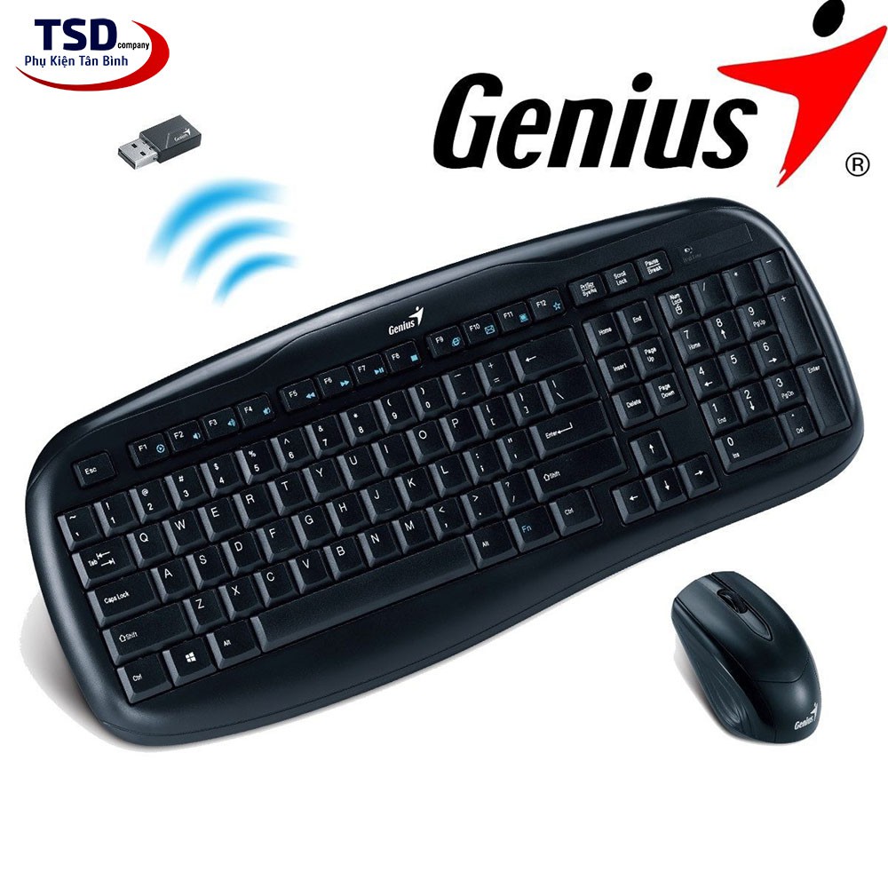 Bộ bàn phím và chuột không dây chuyên game genius km8100 chơi game cực đỉnh combo chuột phím game bán chạy