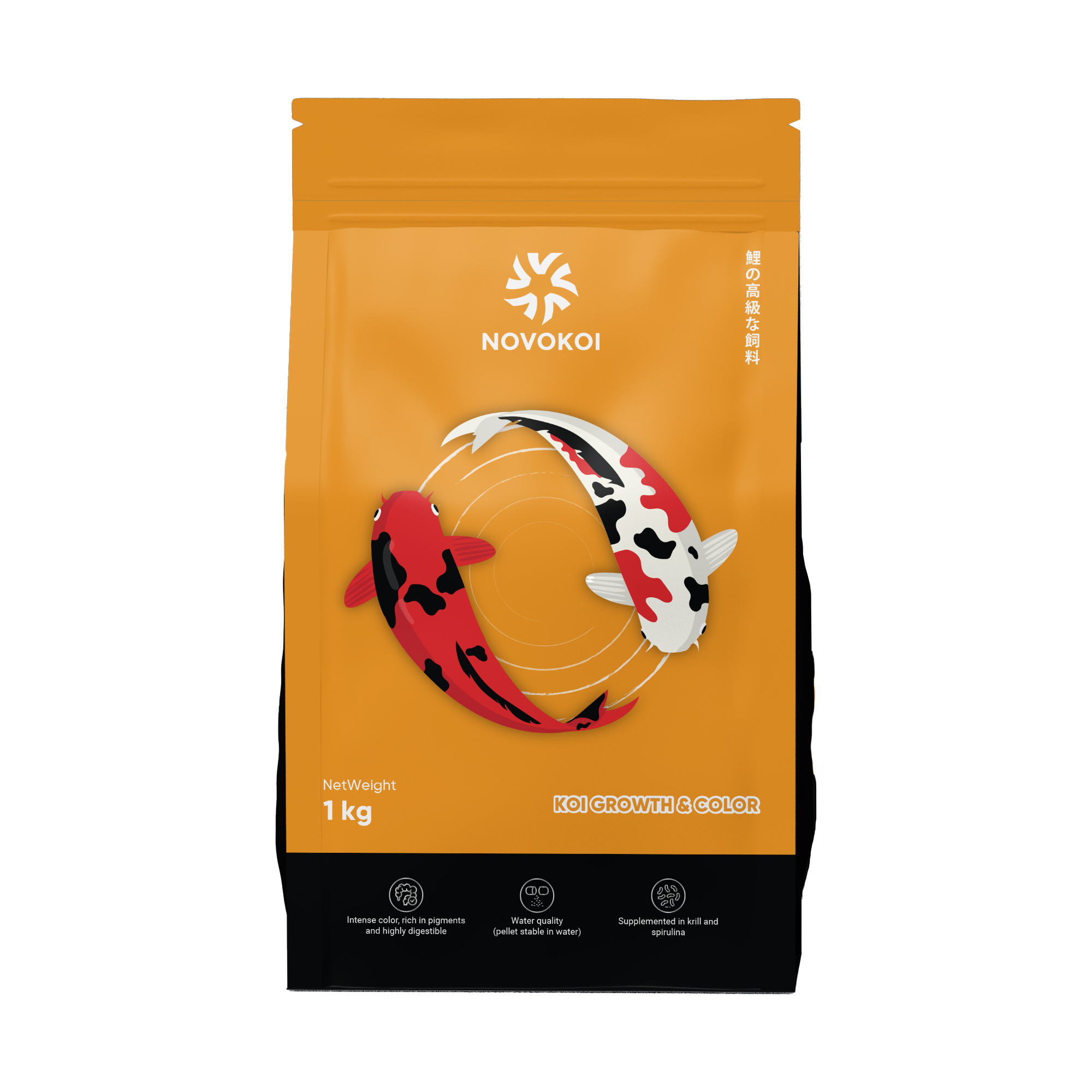 CÁM NOVOKOI COLOR & GROWTH - STAPLE DÀNH CHO CÁ KOI GIÁ RẺ BAO 10KG